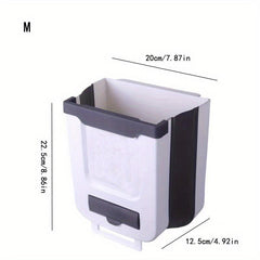 1pc Folding Trash Can For Kitchen Cabinet Door