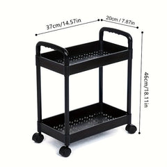 Narrow Sink Storage Rack Floor layer Small Storage Strolley Kitchen Organizer