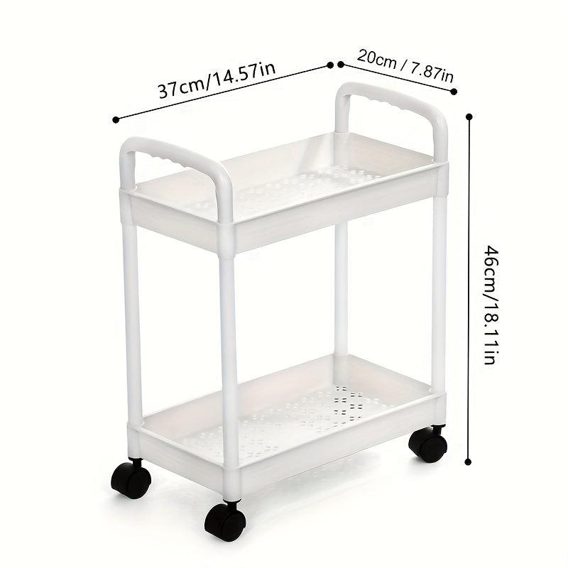 Narrow Sink Storage Rack Floor layer Small Storage Strolley Kitchen Organizer