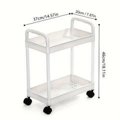 Narrow Sink Storage Rack Floor layer Small Storage Strolley Kitchen Organizer