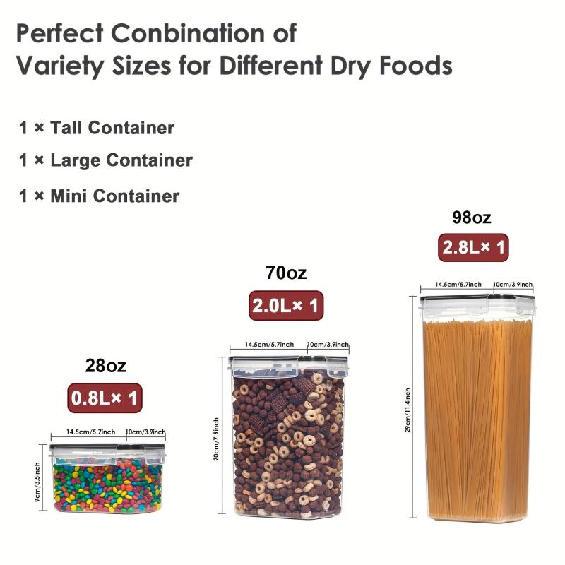 BPA Airtight Food Storage Set for Kitchen Pantry