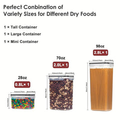 BPA Airtight Food Storage Set for Kitchen Pantry