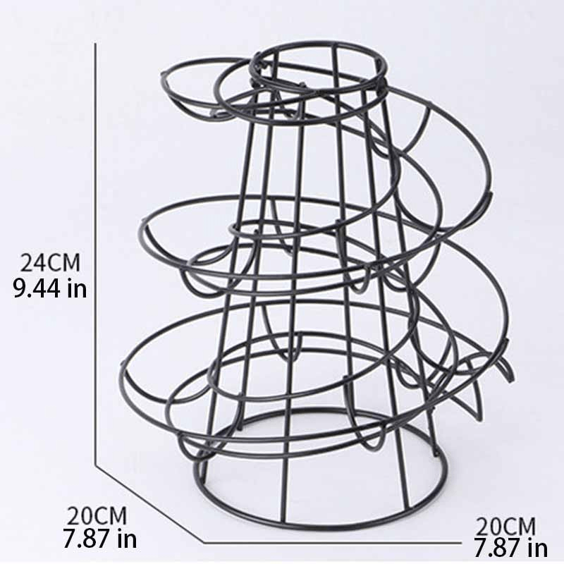 Spiral Egg Basket Metal Egg Holder Organizer