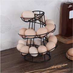 Spiral Egg Basket Metal Egg Holder Organizer