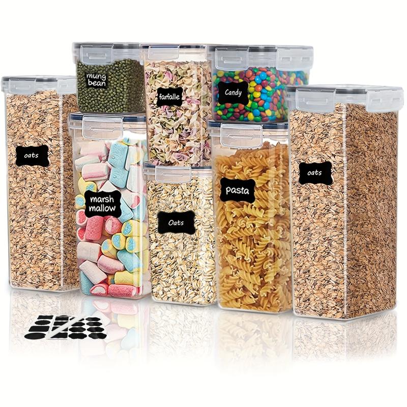 8pcs Airtight Food Storage Containers for Pantry Organization