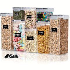 8pcs Airtight Food Storage Containers for Pantry Organization