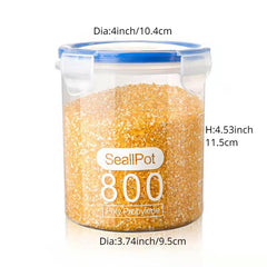 Airtight Food Storage Container With Lid Candy Jars Biscuit Tea Can