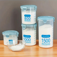 Airtight Food Storage Container With Lid Candy Jars Biscuit Tea Can