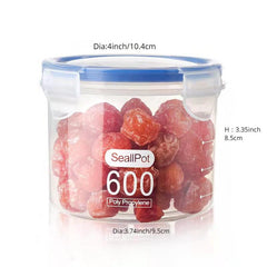 Airtight Food Storage Container With Lid Candy Jars Biscuit Tea Can