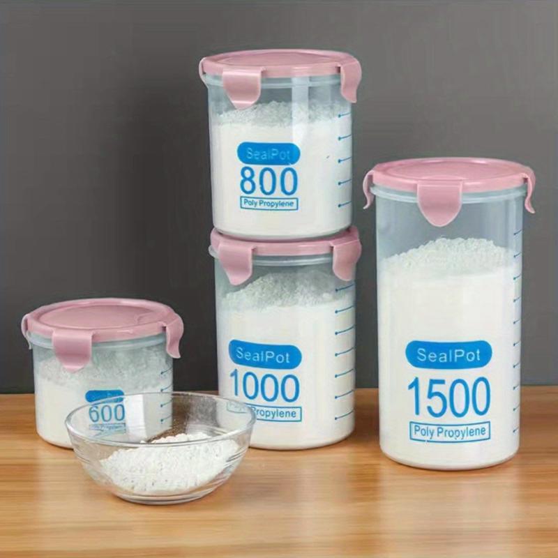 Airtight Food Storage Container With Lid Candy Jars Biscuit Tea Can