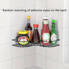 2pcs Corner Shower Caddy Adhesive Rust Proof Shower Shelf