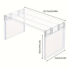 Transparent Fridge Organizers Layered Separator Shelves Save Space