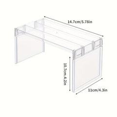 Transparent Fridge Organizers Layered Separator Shelves Save Space