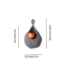 3pcs Fruit Hammock Bag Kitchen Wall Hanging Basket Bird's Nest Wall Basket