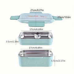 Stainless Steel Lunch Box Grids Office Bento Box Leakproof Food Container