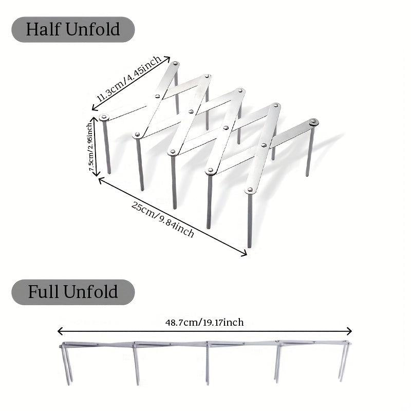Retractable Stainless Steel Pot Lid Holder Storage Rack