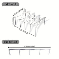 Retractable Stainless Steel Pot Lid Holder Storage Rack