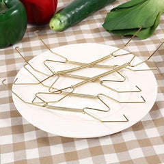 1pc W-shaped Decorative Plate Hook for Kitchen