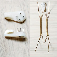 1pc W-shaped Decorative Plate Hook for Kitchen