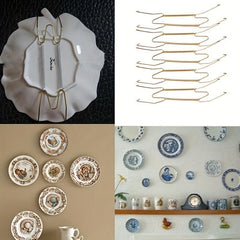 1pc W-shaped Decorative Plate Hook for Kitchen