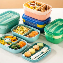 3-Layer Stackable Bento Box - Back to School Lunch Containers