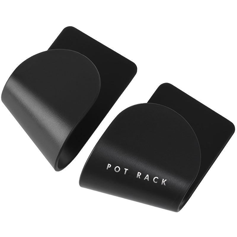 2pcs Kitchen Punch Pot Lid Racks Wall Mounted Multifunctional