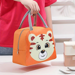 1pc Cartoon Lunch Bag Bento Bag Handle Lunch Box