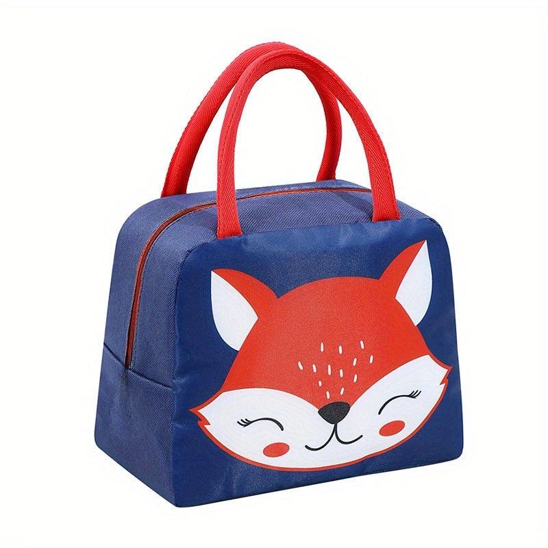 1pc Cartoon Lunch Bag Bento Bag Handle Lunch Box