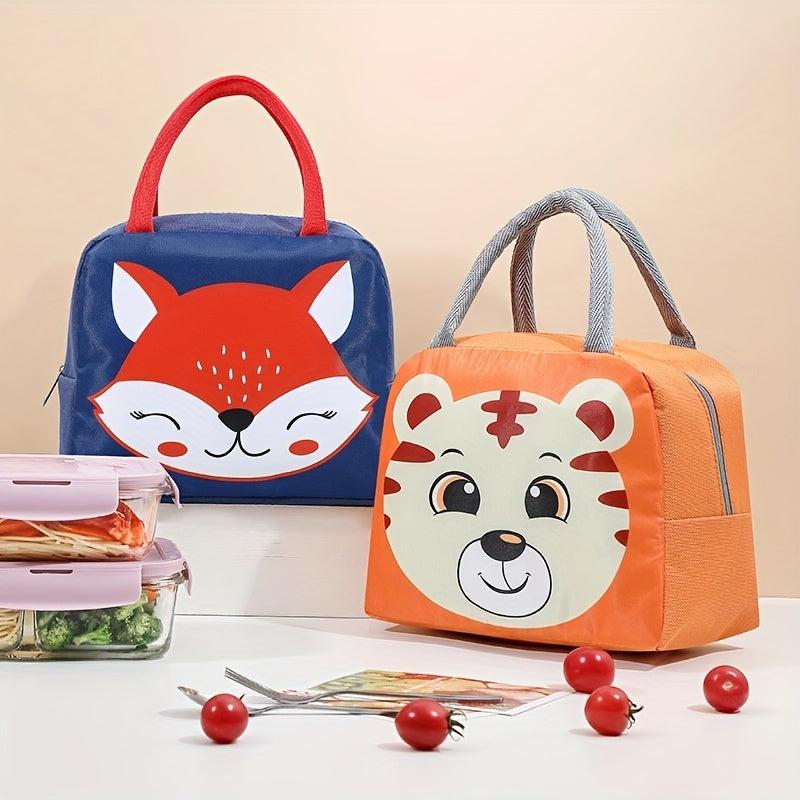 1pc Cartoon Lunch Bag Bento Bag Handle Lunch Box