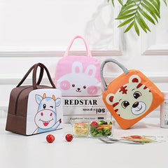1pc Cartoon Lunch Bag Bento Bag Handle Lunch Box