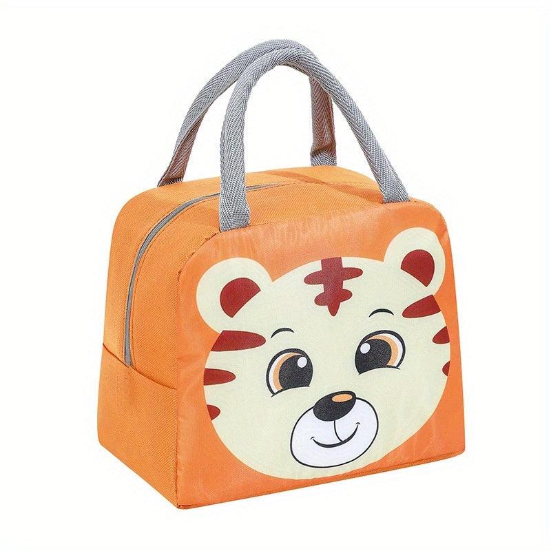 1pc Cartoon Lunch Bag Bento Bag Handle Lunch Box