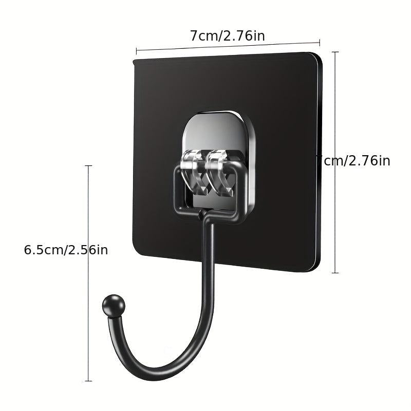 4pcs Transparent Hooks Wall-mounted Glue Hook Household Bathroom