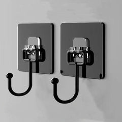 4pcs Transparent Hooks Wall-mounted Glue Hook Household Bathroom