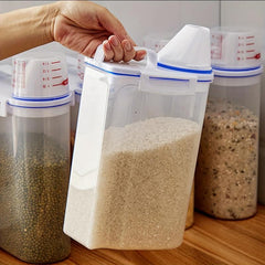 Portable Transparent Cereal Storage Container Moisture-proof Sealed Box