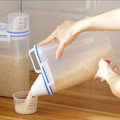 Portable Transparent Cereal Storage Container Moisture-proof Sealed Box
