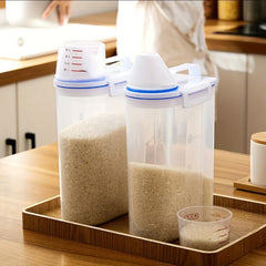 Portable Transparent Cereal Storage Container Moisture-proof Sealed Box