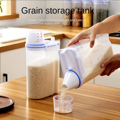 Portable Transparent Cereal Storage Container Moisture-proof Sealed Box