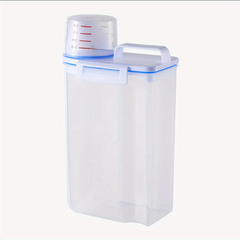Portable Transparent Cereal Storage Container Moisture-proof Sealed Box