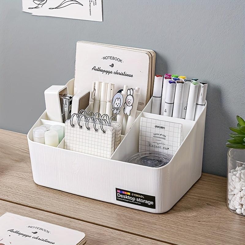 Large Capacity Divided Storage Box for Cosmetics Lipstick Stationery