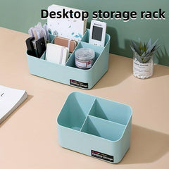 Large Capacity Divided Storage Box for Cosmetics Lipstick Stationery