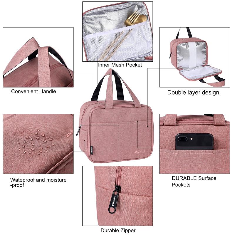 Women's Insulated Lunch Bag Thermal Meal Tote for Work School