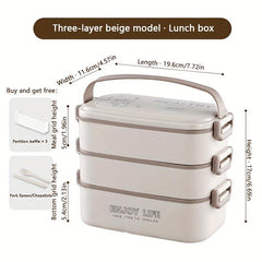 Large Capacity Square Bento Box Leakproof Food Container Hand Wash