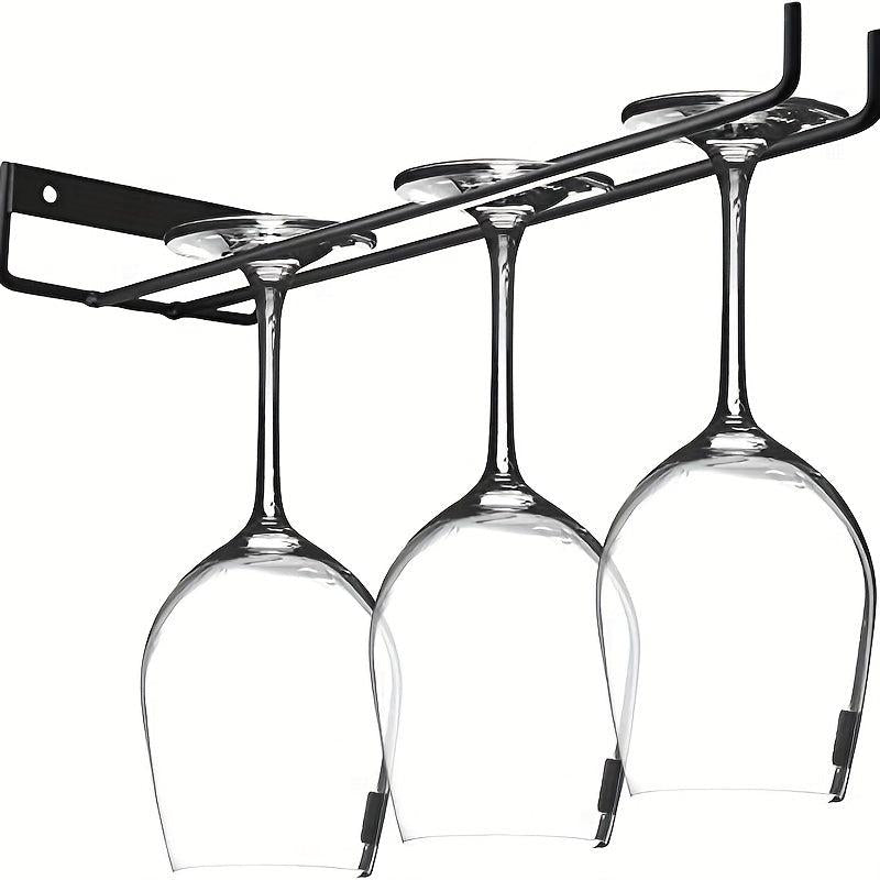 Iron Wine Glass Holder Rack for Cabinet and Bar Home Decor