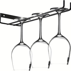 Iron Wine Glass Holder Rack for Cabinet and Bar Home Decor