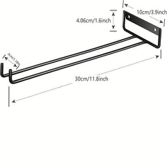Iron Wine Glass Holder Rack for Cabinet and Bar Home Decor