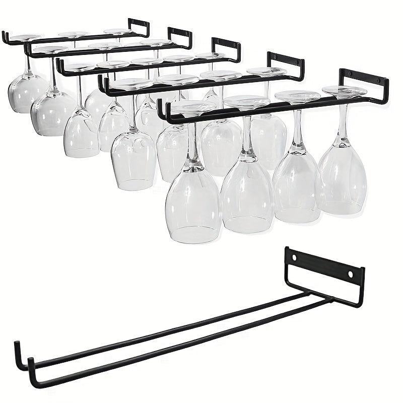 Iron Wine Glass Holder Rack for Cabinet and Bar Home Decor