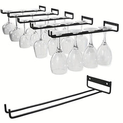 Iron Wine Glass Holder Rack for Cabinet and Bar Home Decor