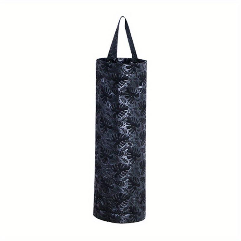 Foldable Rose Flower Garbage Bag Holder Wall Mounted Plastic Bag Collector