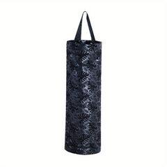 Foldable Rose Flower Garbage Bag Holder Wall Mounted Plastic Bag Collector