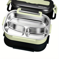 Stainless Steel Lunch Box with Sealing Cover Portable Handheld Bento Box